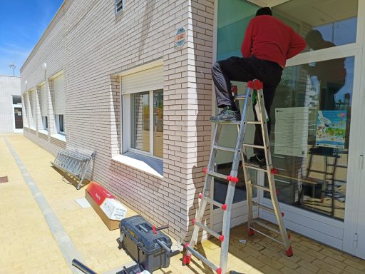 instalación de láminas para tratamiento de cristales